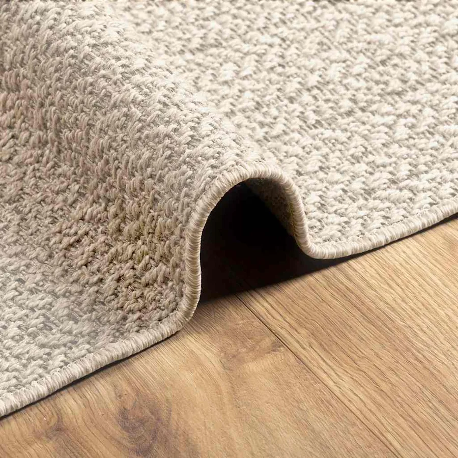 Tapis ZIZUR crème 140x200 cm aspect de jute intérieur extérieur - 6