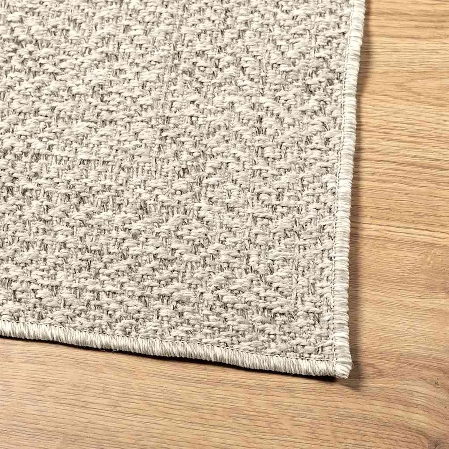 Tapis ZIZUR crème 140x200 cm aspect de jute intérieur extérieur - 8