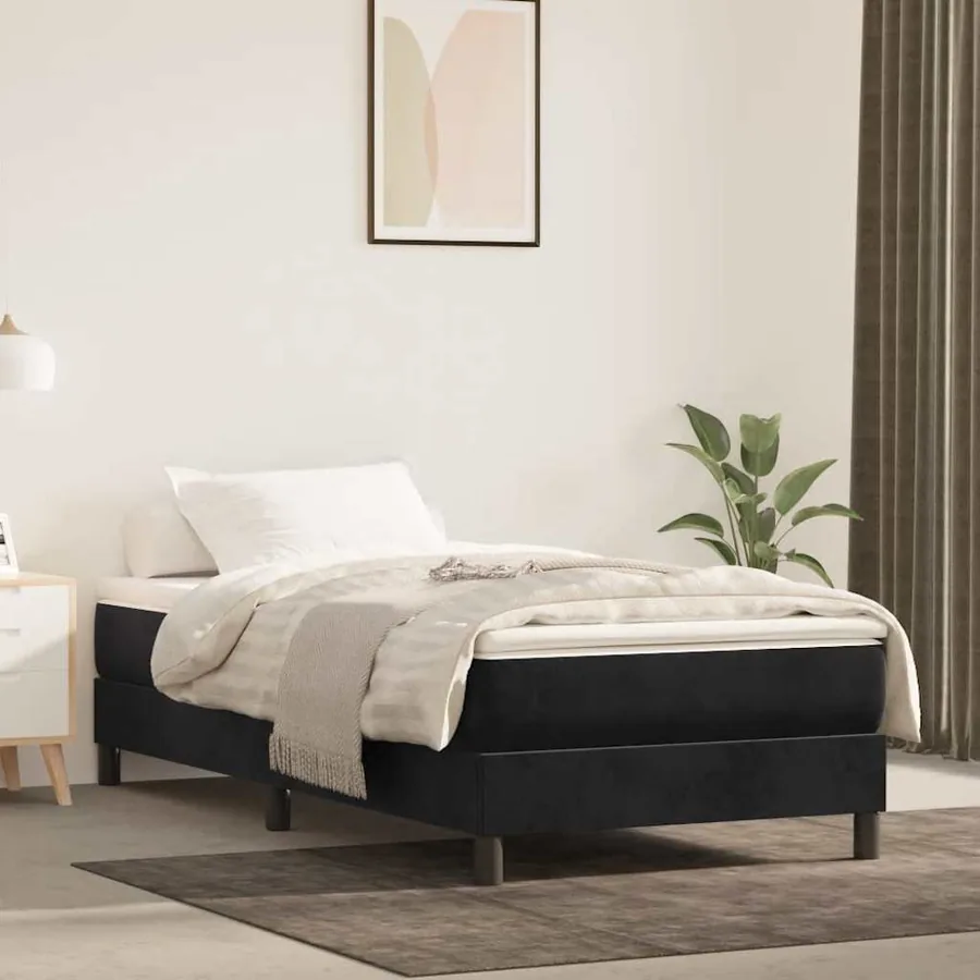 Matelas à ressorts ensachés 90 x 210 cm Noir