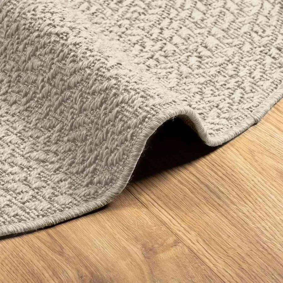 Tapis ZIZUR crème Ø 90 cm aspect de jute intérieur et extérieur - 6
