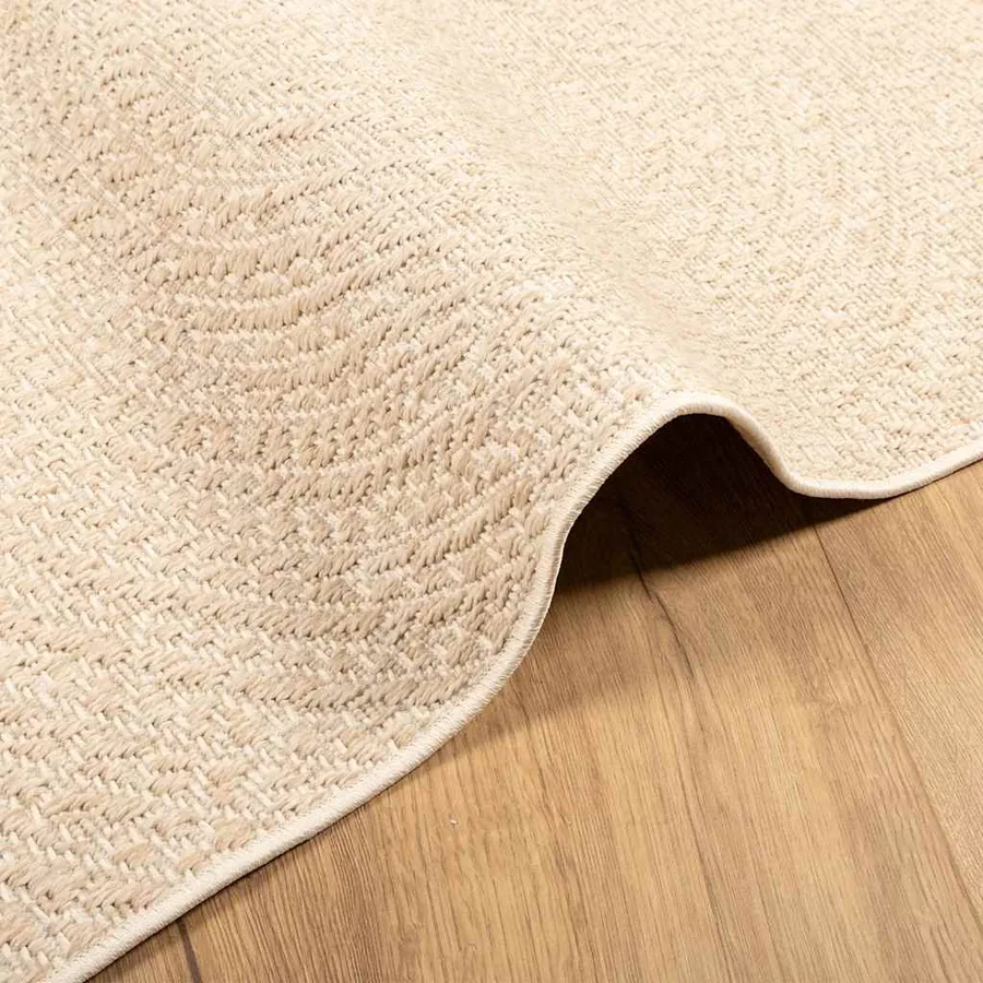 Tapis ZIZUR beige 80x150 cm aspect de jute intérieur extérieur - 6