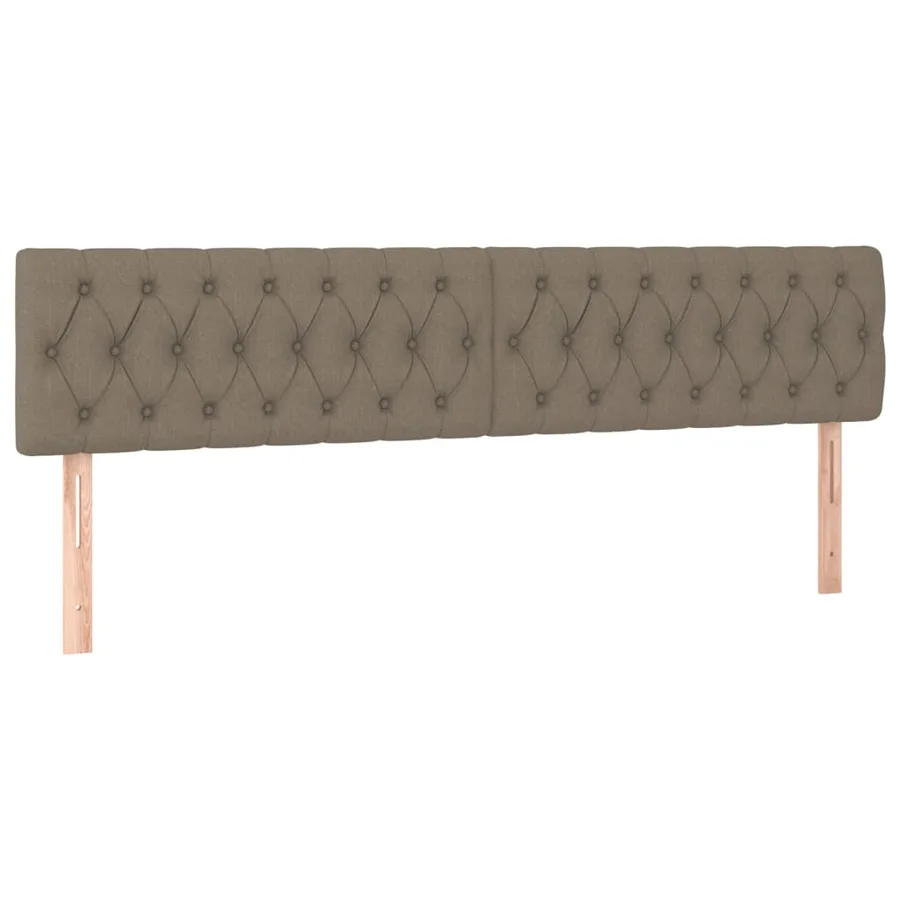 Sommier à lattes de lit avec matelas Taupe 180x200 cm Tissu - 6