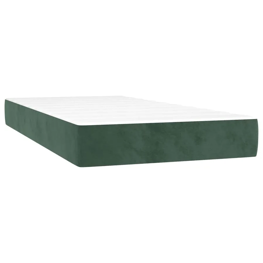 Matelas à ressorts ensachés 90 x 220 cm Vert foncé - 2