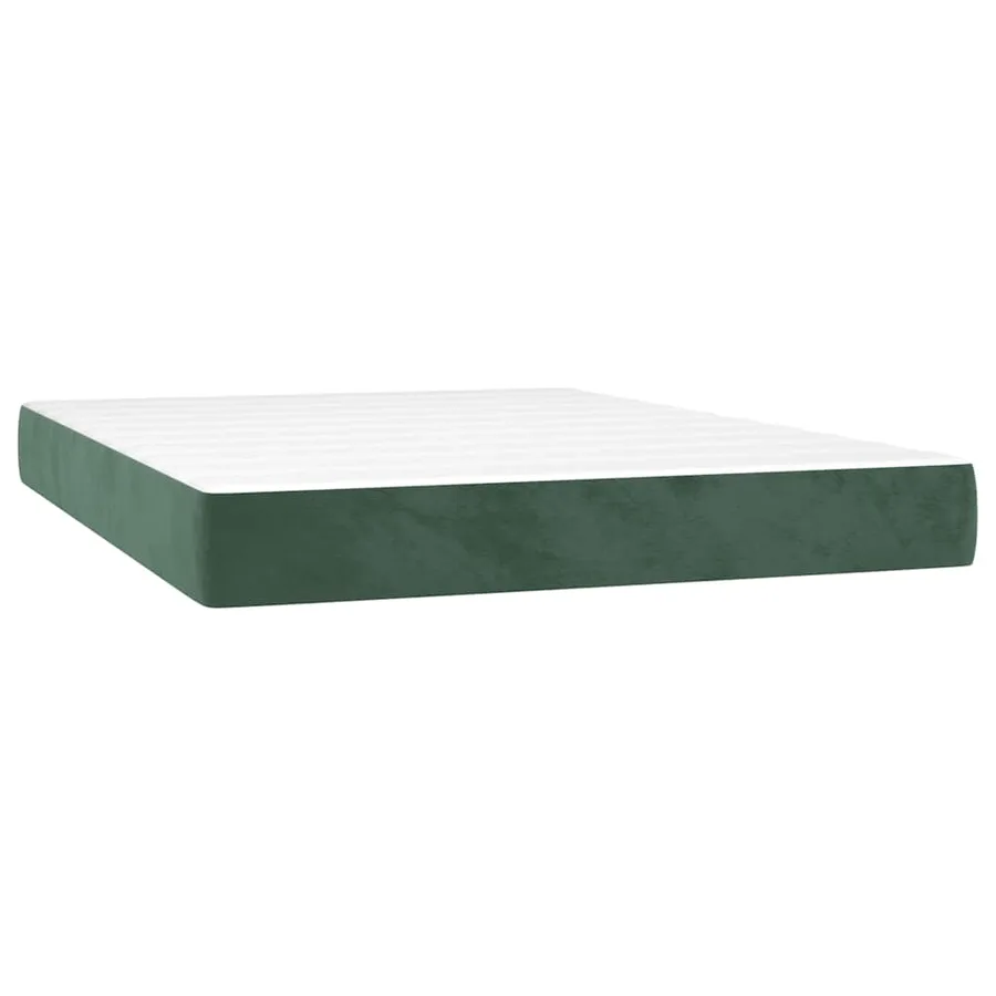 Matelas à ressorts ensachés 140 x 210 cm Vert foncé - 2