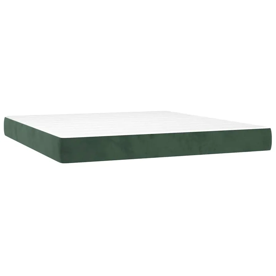 Matelas à ressorts ensachés 160 x 210 cm Vert foncé - 2