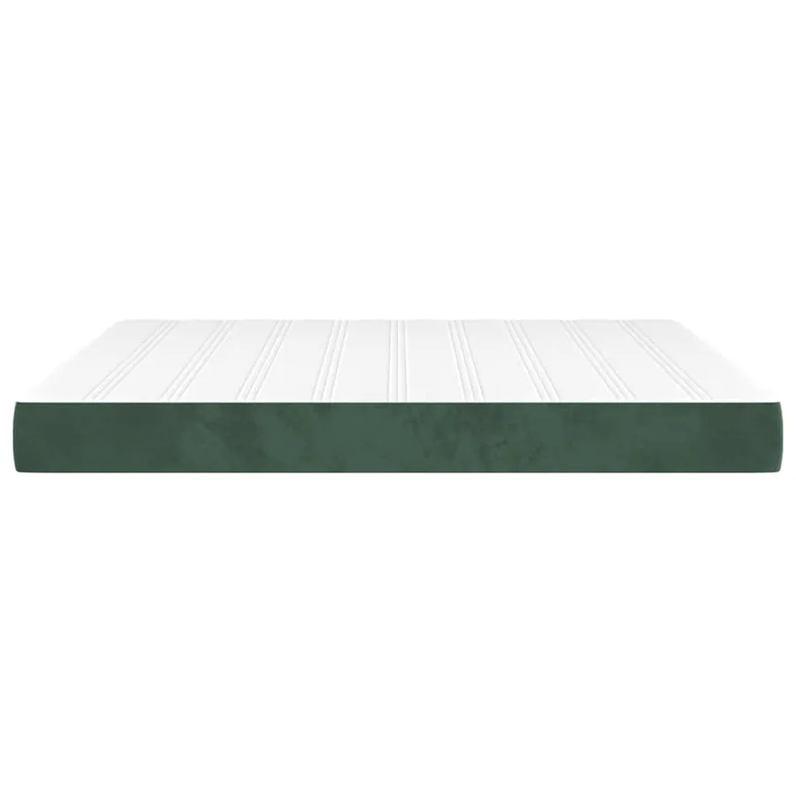 Matelas à ressorts ensachés 160 x 210 cm Vert foncé - 4