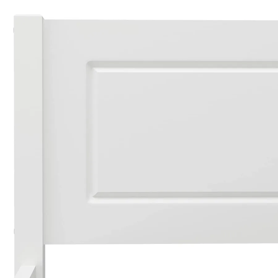 Cadre de lit sans matelas bois massif de pin blanc 140x200 cm - 5