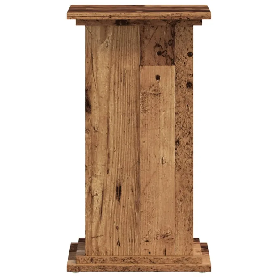 Support pour plantes vieux bois 33x33x60 cm bois d'ingénierie - 3