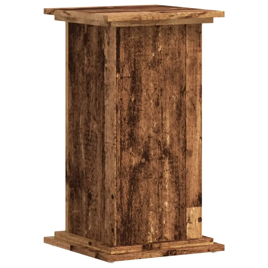 Support pour plantes vieux bois 33x33x60 cm bois d'ingénierie - 4
