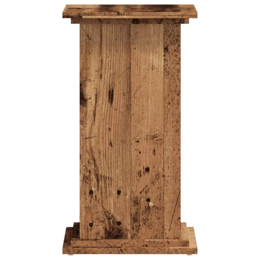 Support pour plantes vieux bois 33x33x60 cm bois d'ingénierie - 5