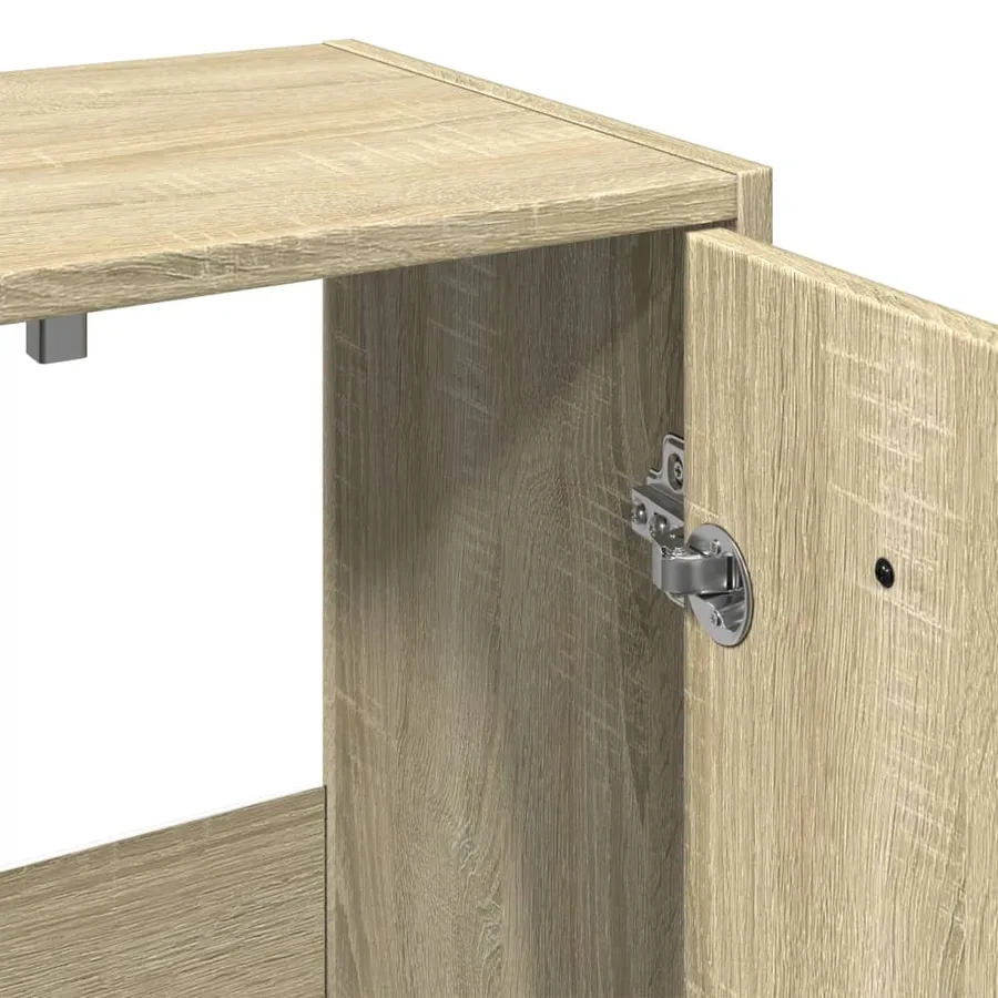 Ensemble de meubles de salle de bain 4 pcs chêne sonoma - 12