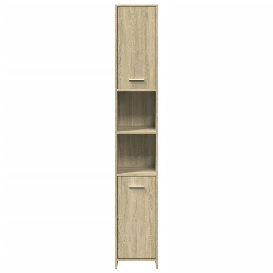 Ensemble de meubles de salle de bain 4 pcs chêne sonoma - 7