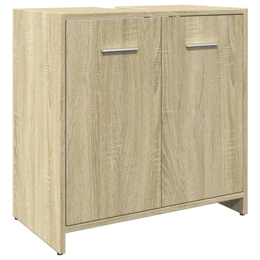 Ensemble de meubles de salle de bain 4 pcs chêne sonoma - 8