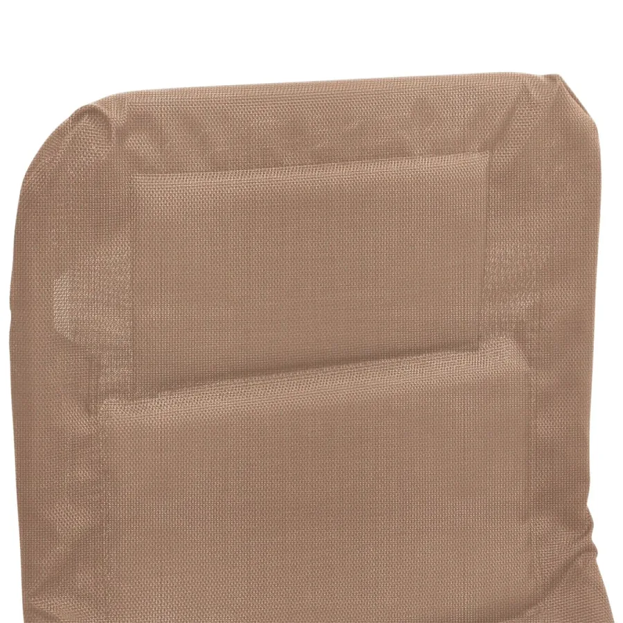 Chaises longues pliables lot de 2 noir textilène et acier - 21