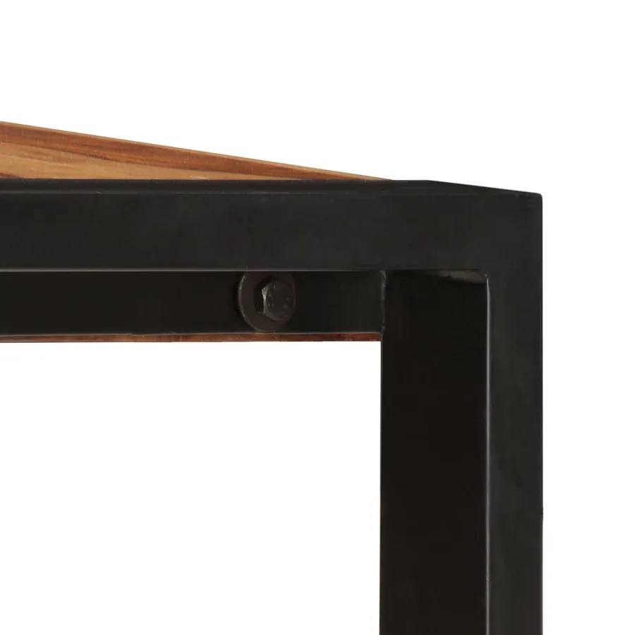 Table de salle à manger 160x80x75 cm Bois de Sesham massif - 4