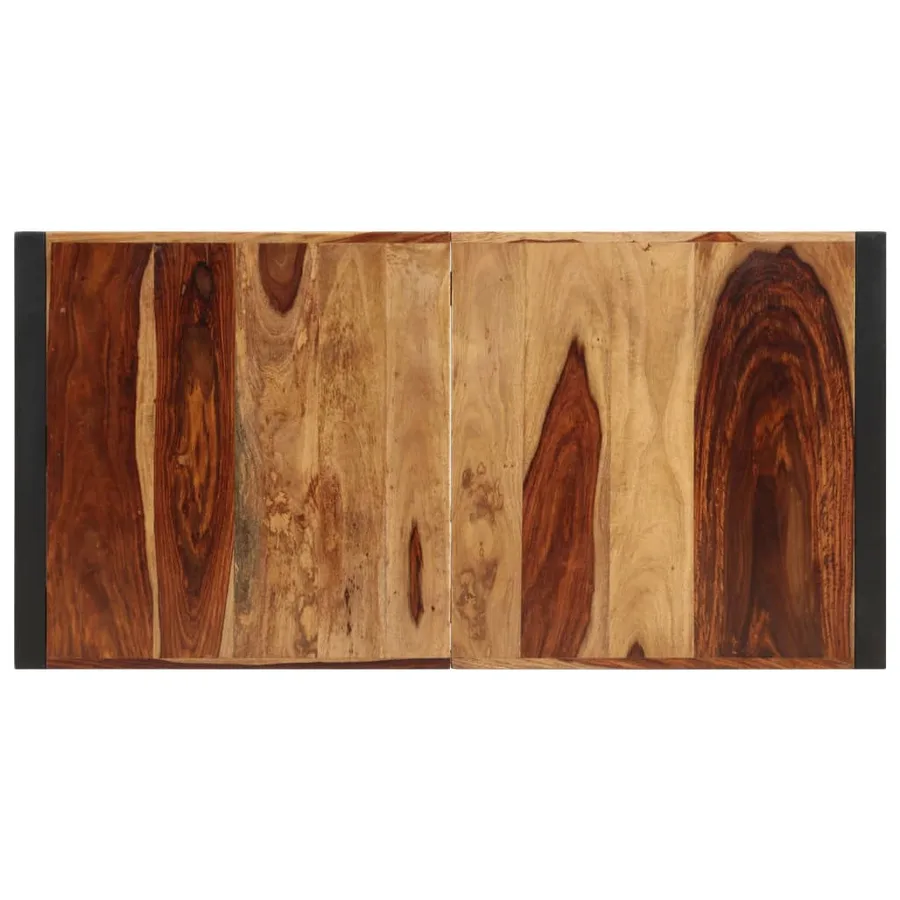 Table de salle à manger 160x80x75 cm Bois de Sesham massif - 6