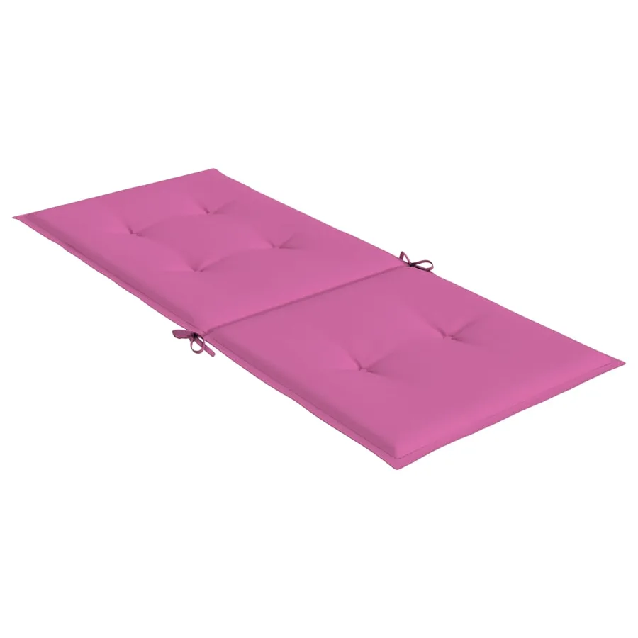 Coussins de chaise à dossier haut lot de 4 rose tissu - 6