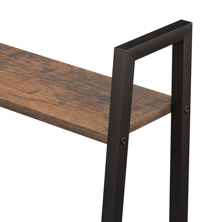 Étagère sur pied 5 niveaux Marron foncé et noir 56x35x174 cm - 7