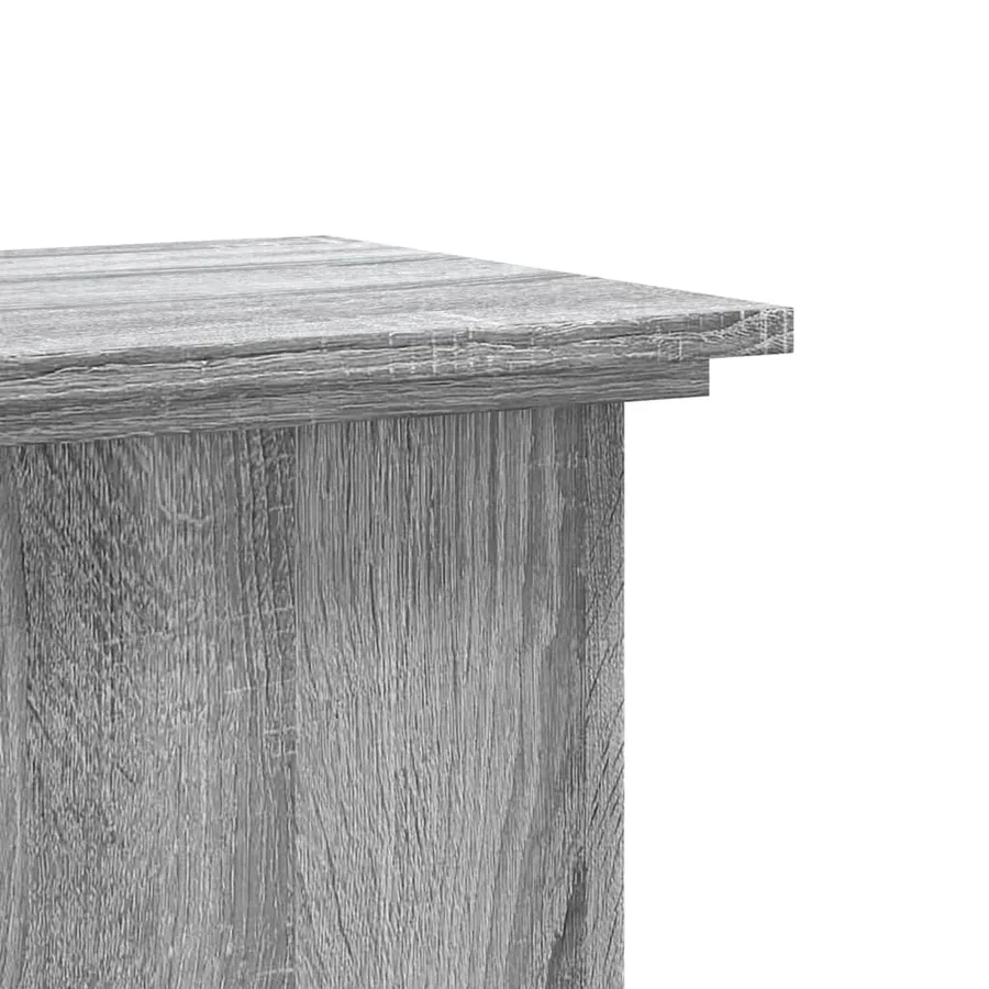 Support pour plantes sonoma gris 33x33x60 cm bois d'ingénierie - 6