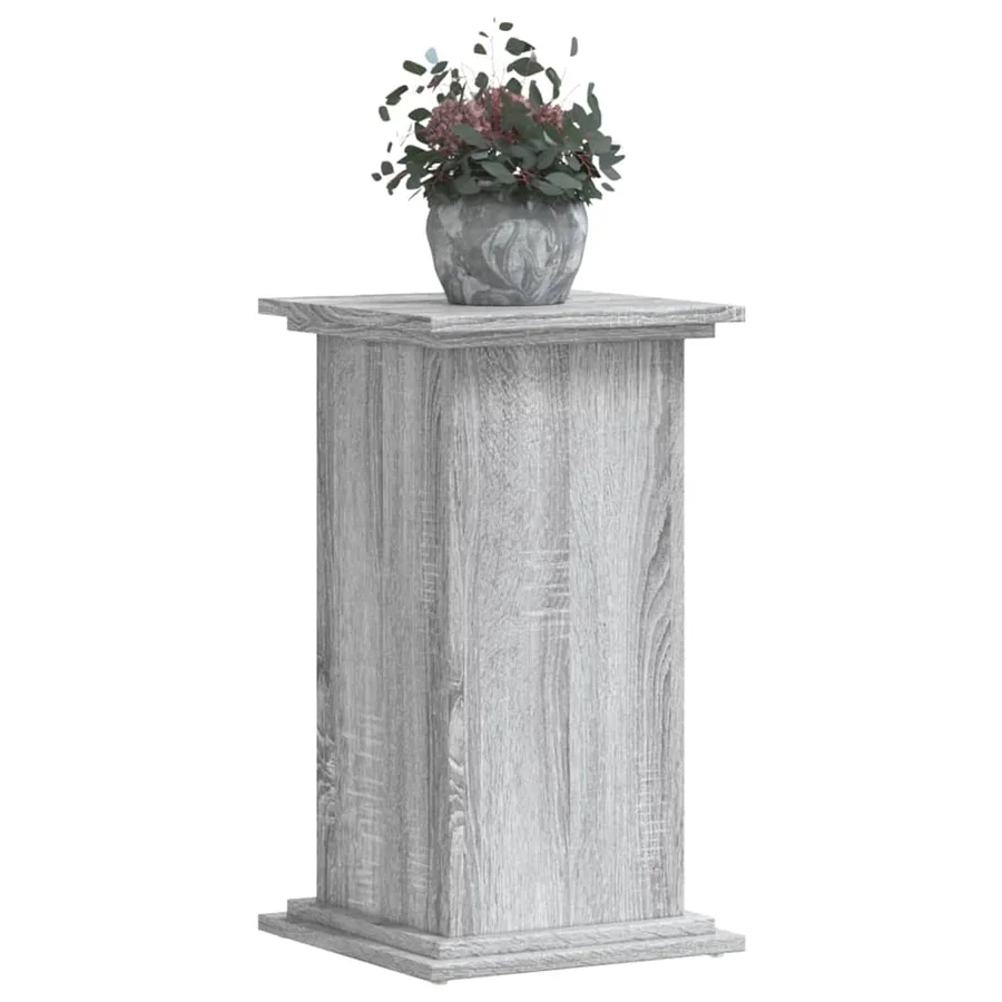 Support pour plantes sonoma gris 33x33x60 cm bois d'ingénierie - 7