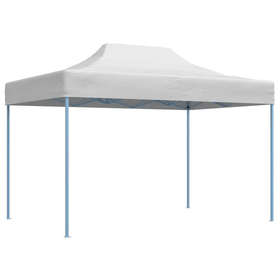 Tente de réception pliable professionnelle 280x410x315 cm Acier Blanc