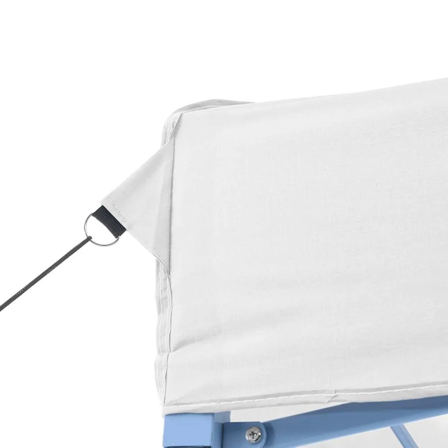 Tente de réception pliable professionnelle 280x410x315 cm Acier Blanc - 4