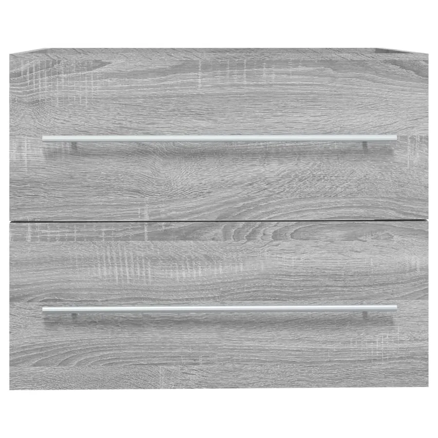 Armoire de lavabo Sonoma gris 60x38,5x48 cm Bois d'ingénierie - 3