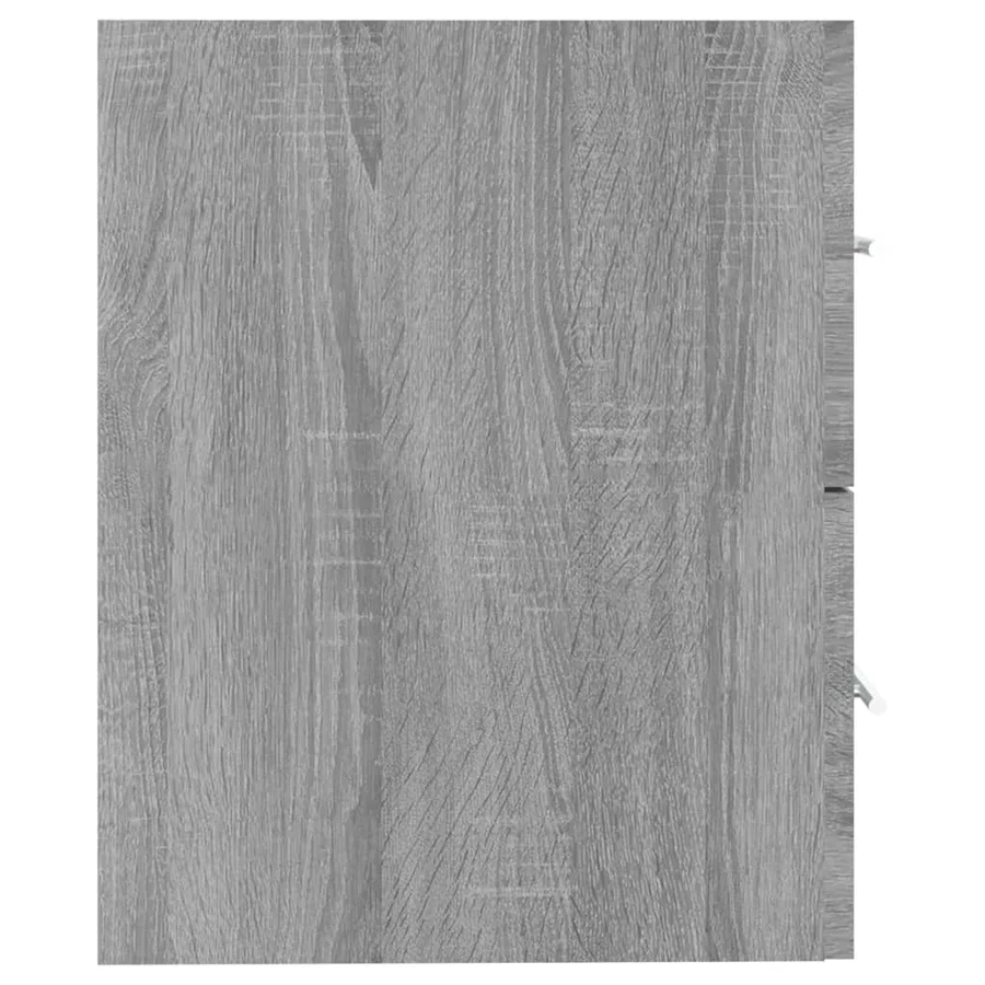 Armoire de lavabo Sonoma gris 60x38,5x48 cm Bois d'ingénierie - 4