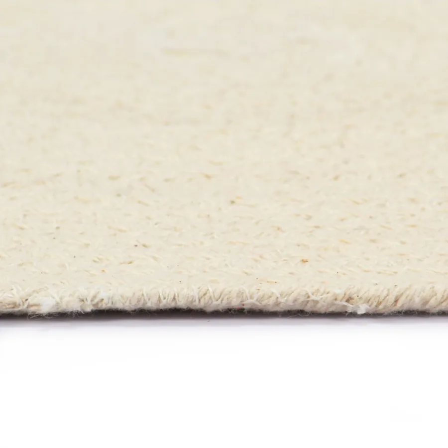 Napperons 4 pcs Naturel Plain 38 cm Rond Coton - 4