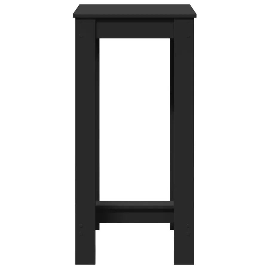 Table de bar noir 51x50x103,5 cm bois d'ingénierie - 4