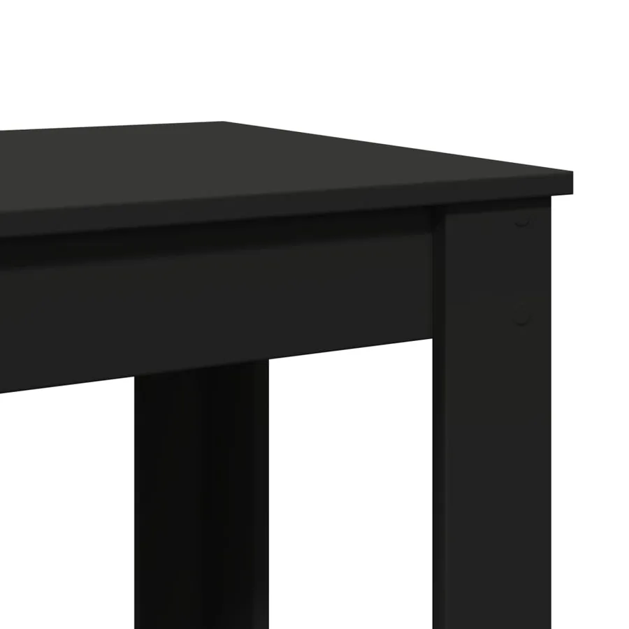 Table de bar noir 51x50x103,5 cm bois d'ingénierie - 7