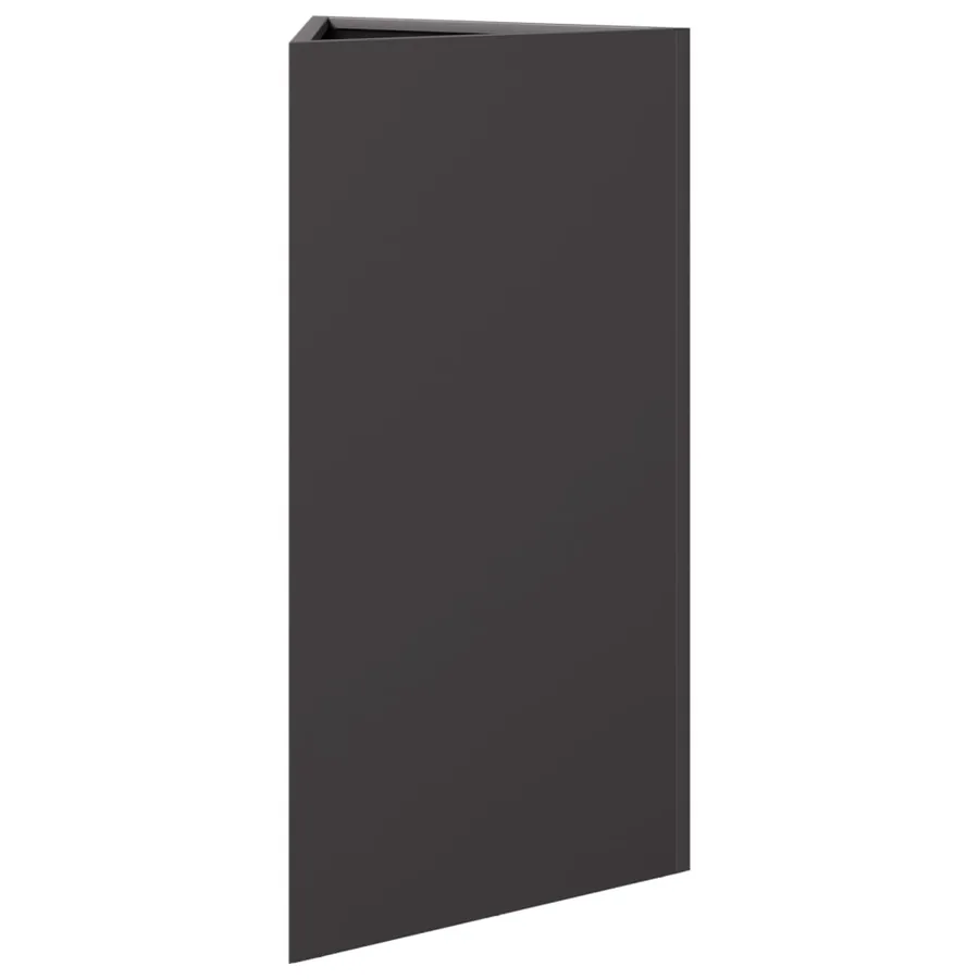 Jardinières 2 pcs noir triangulaire 40x34,5x75 cm acier - 6
