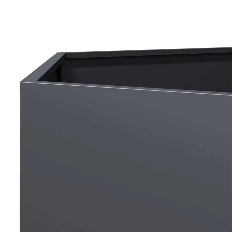 Jardinière anthracite hexagone 69x60x45 cm acier - 7