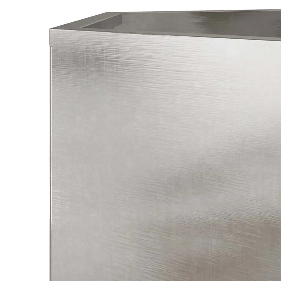 Jardinière hexagone 69x60x45 cm acier inoxydable - 7