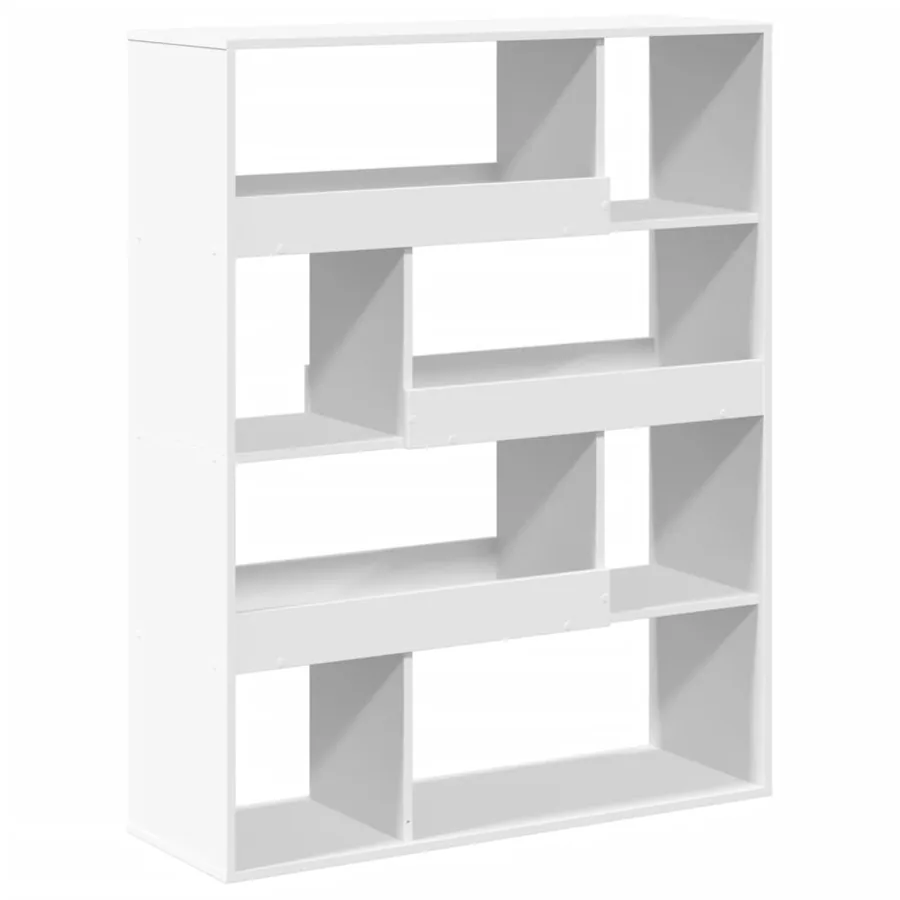 Bibliothèque blanc 100x33x125,5 cm bois d'ingénierie - 2