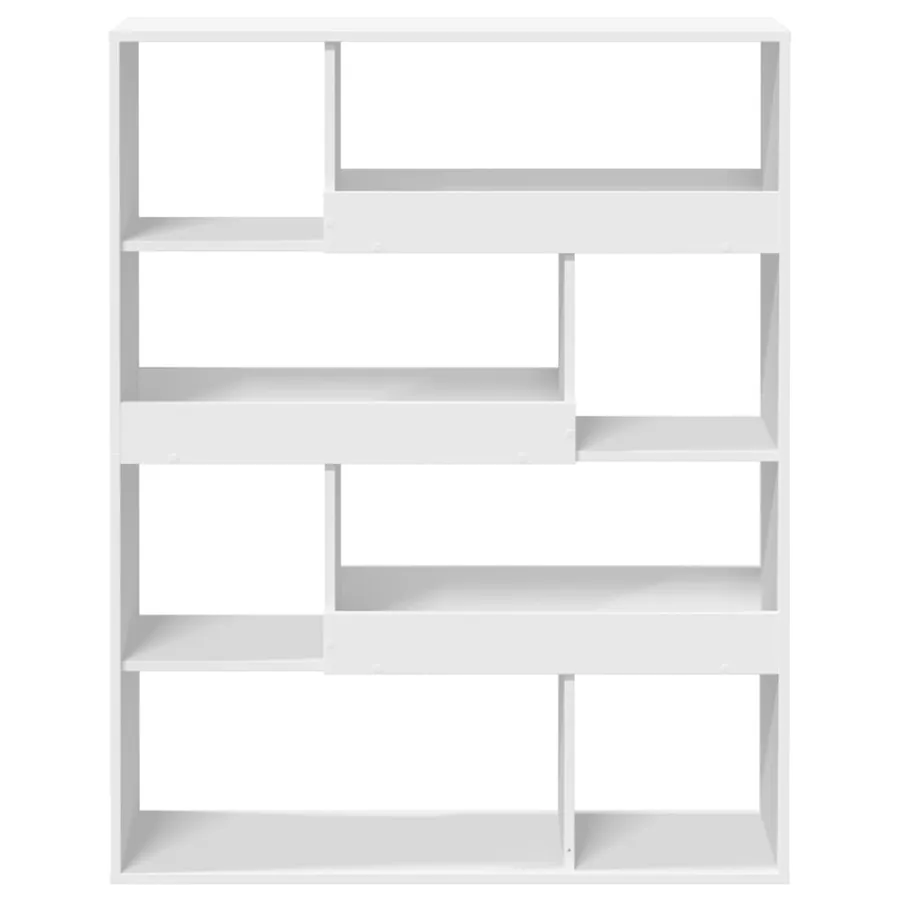 Bibliothèque blanc 100x33x125,5 cm bois d'ingénierie - 4