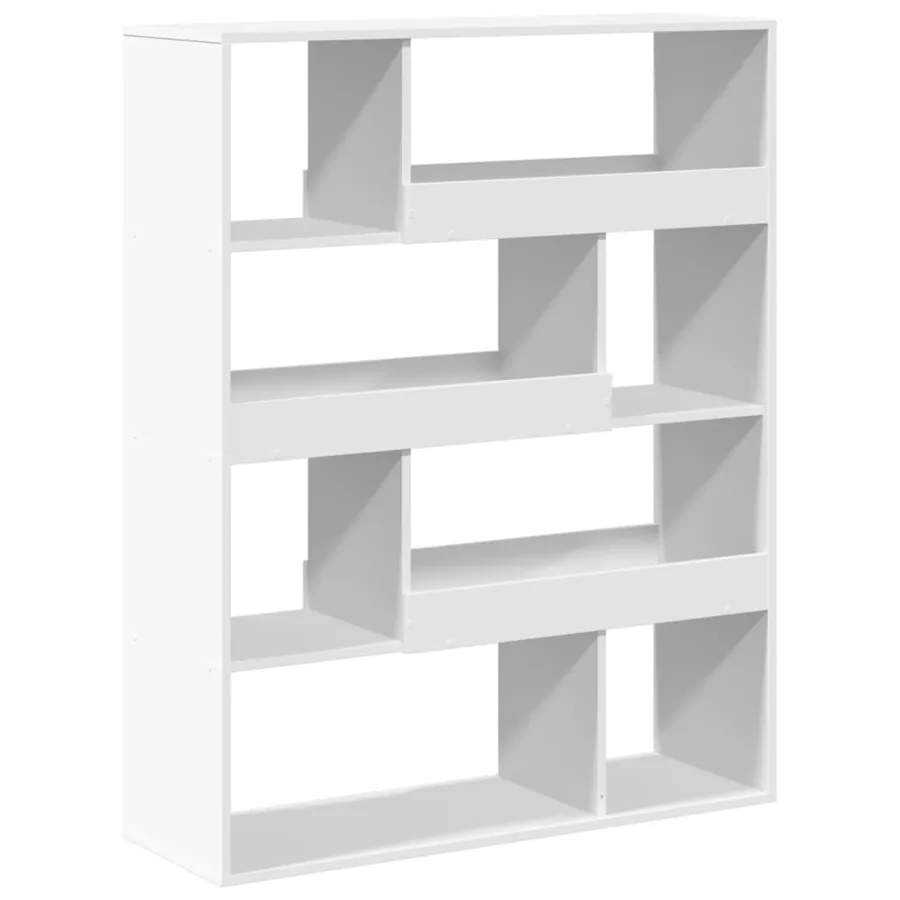 Bibliothèque blanc 100x33x125,5 cm bois d'ingénierie - 6