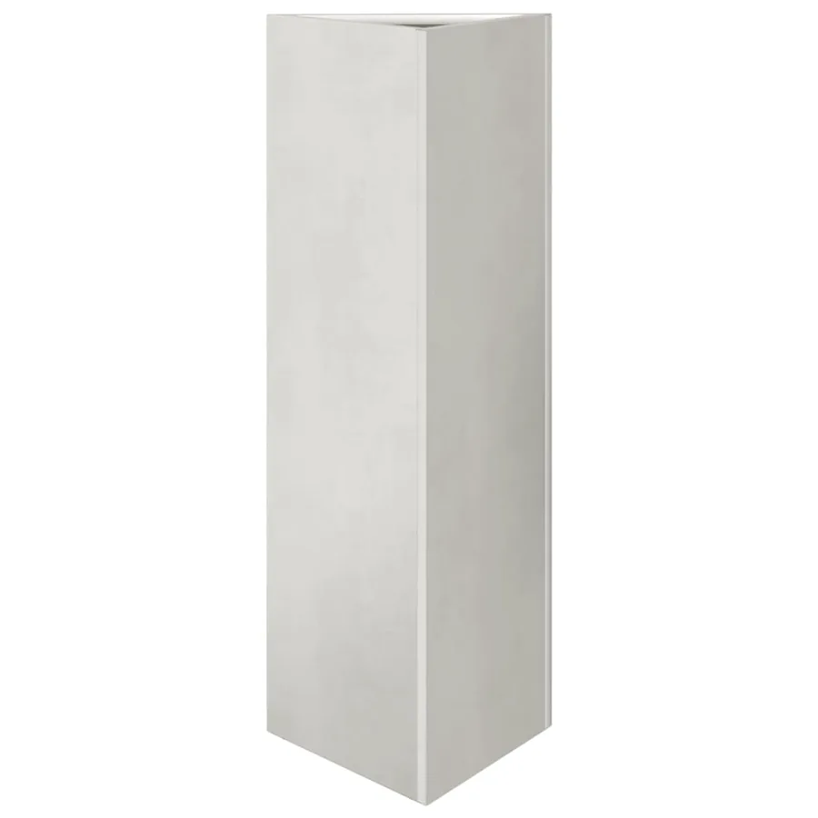Jardinière triangulaire 30x26x75 cm acier inoxydable - 2