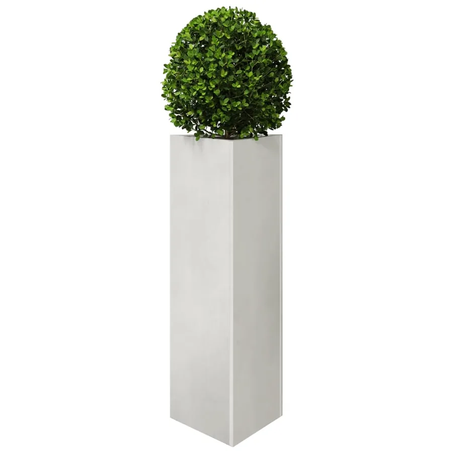 Jardinière triangulaire 30x26x75 cm acier inoxydable - 3