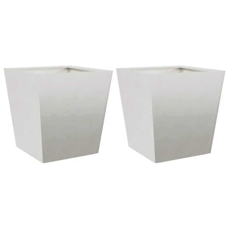 Jardinières 2 pcs 40x40x40 cm acier inoxydable - 2