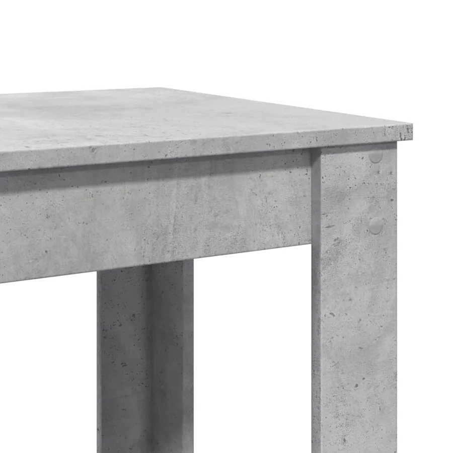 Table de bar gris béton 51x50x103,5 cm bois d'ingénierie - 7