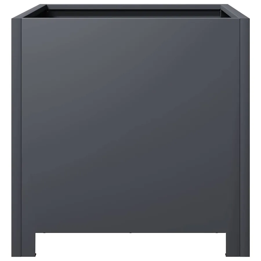 Jardinière anthracite 40x40x40 cm acier - 5