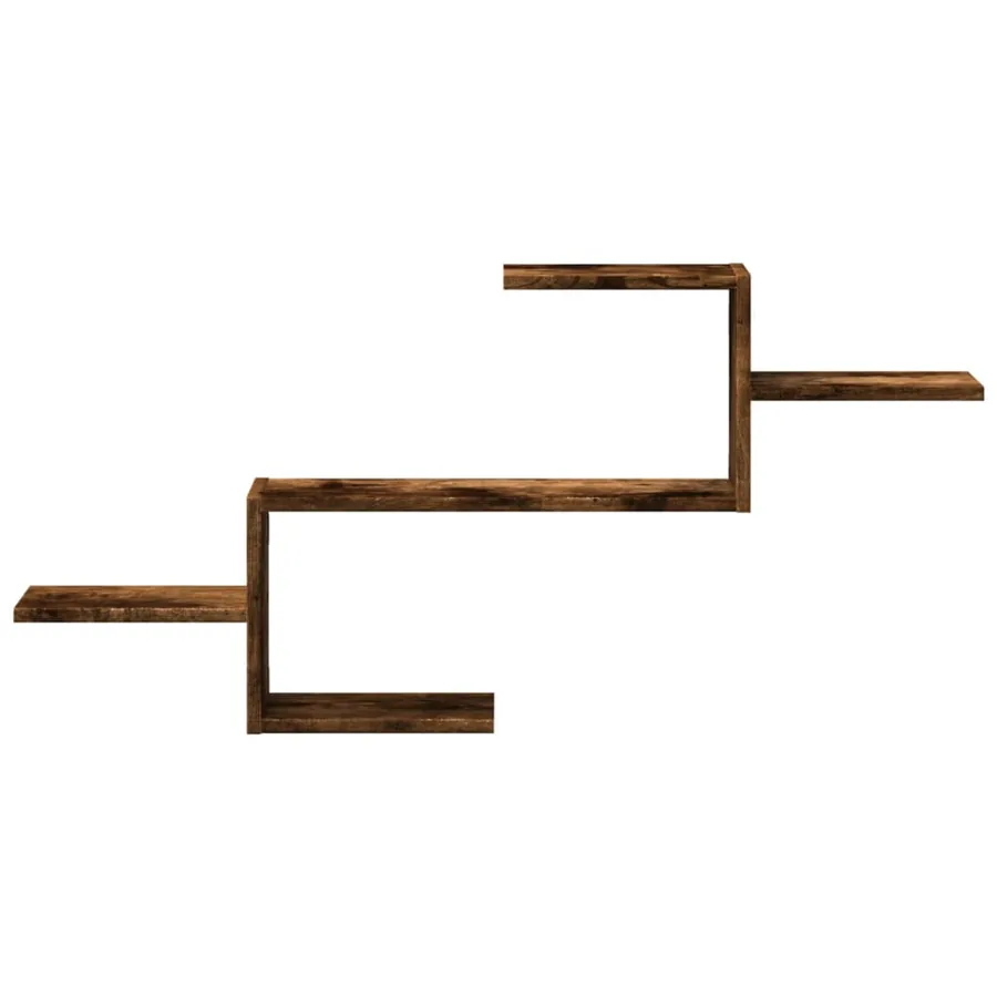 Étagère murale chêne fumé 104x15x49 cm bois d'ingénierie - 4