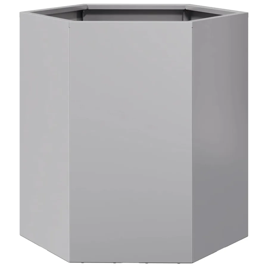 Jardinière hexagone 46x40x45 cm acier galvanisé - 2