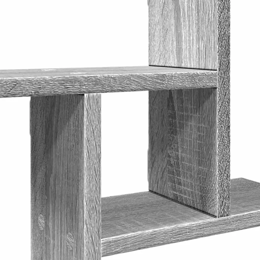 Étagères murales 2pcs sonoma gris 50x12x50 cm bois d'ingénierie - 9