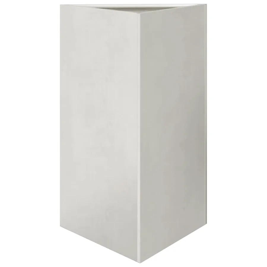 Jardinière triangulaire 50x43x75 cm acier inoxydable - 2