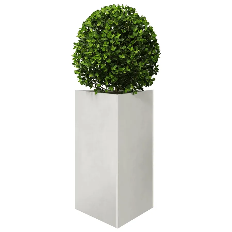 Jardinière triangulaire 50x43x75 cm acier inoxydable - 3
