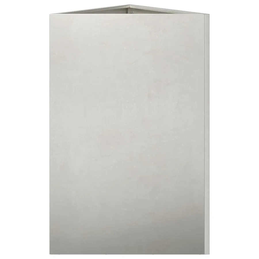 Jardinière triangulaire 50x43x75 cm acier inoxydable - 5