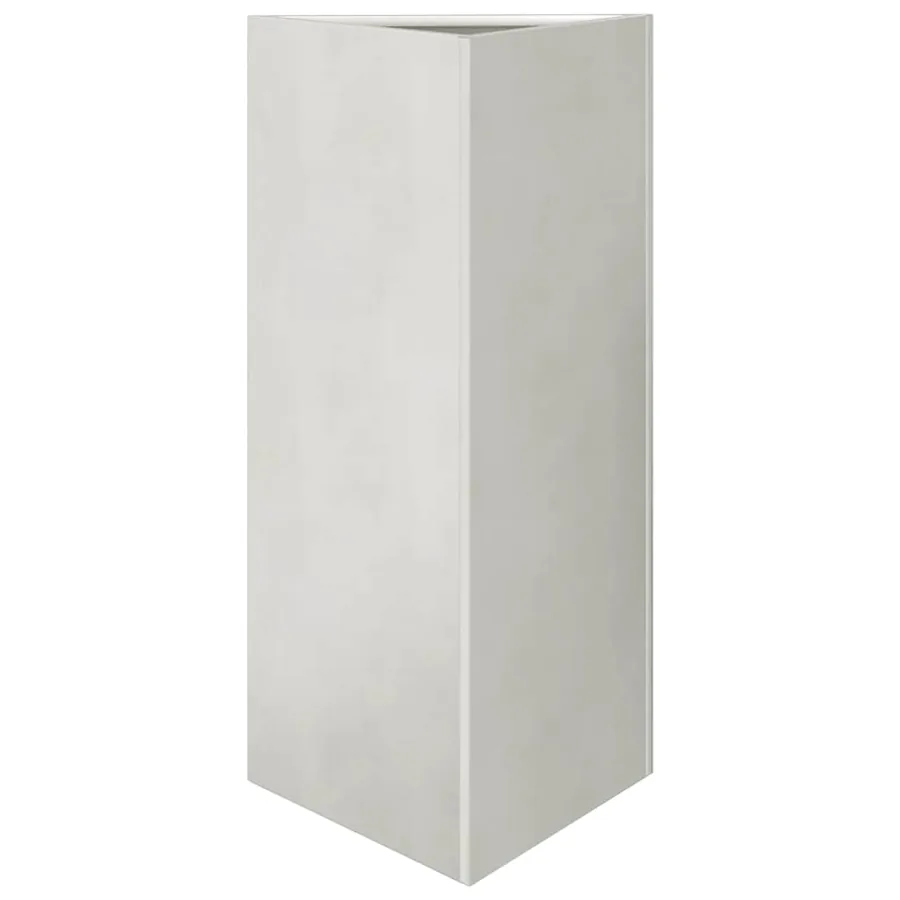Jardinières 2 pcs triangulaire 40x34,5x75 cm acier inoxydable - 5