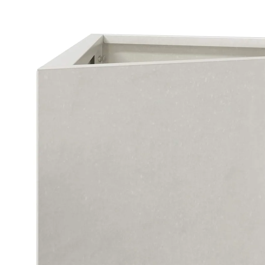 Jardinières 2 pcs triangulaire 40x34,5x75 cm acier inoxydable - 9